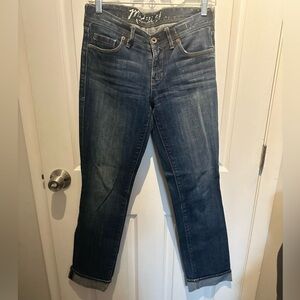 Madewell Jeans Women's Size 29 x 34 Blue Dark Wash Denim Stretch Straight